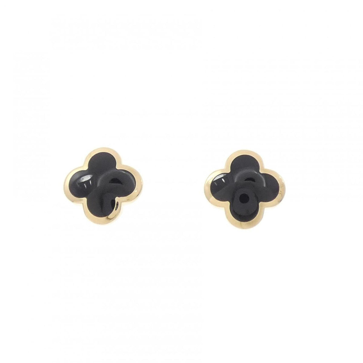 Van Cleef & Arpels Alhambra Earrings 18K Yellow Gold and Onyx 18K Yellow Gold