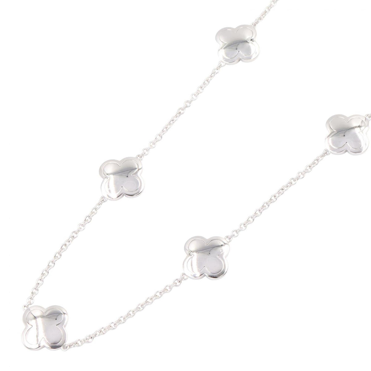 Van Cleef & Arpels Alhambra Pendant Necklace 18K White Gold