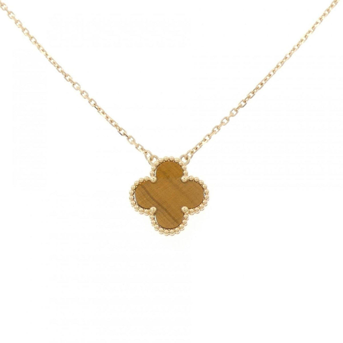 Van Cleef & Arpels Vintage Alhambra Pendant Necklace 18K Yellow Gold