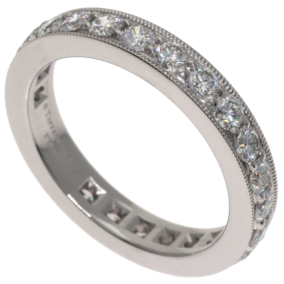 Tiffany & Co. Band Ring Platinum With Diamond