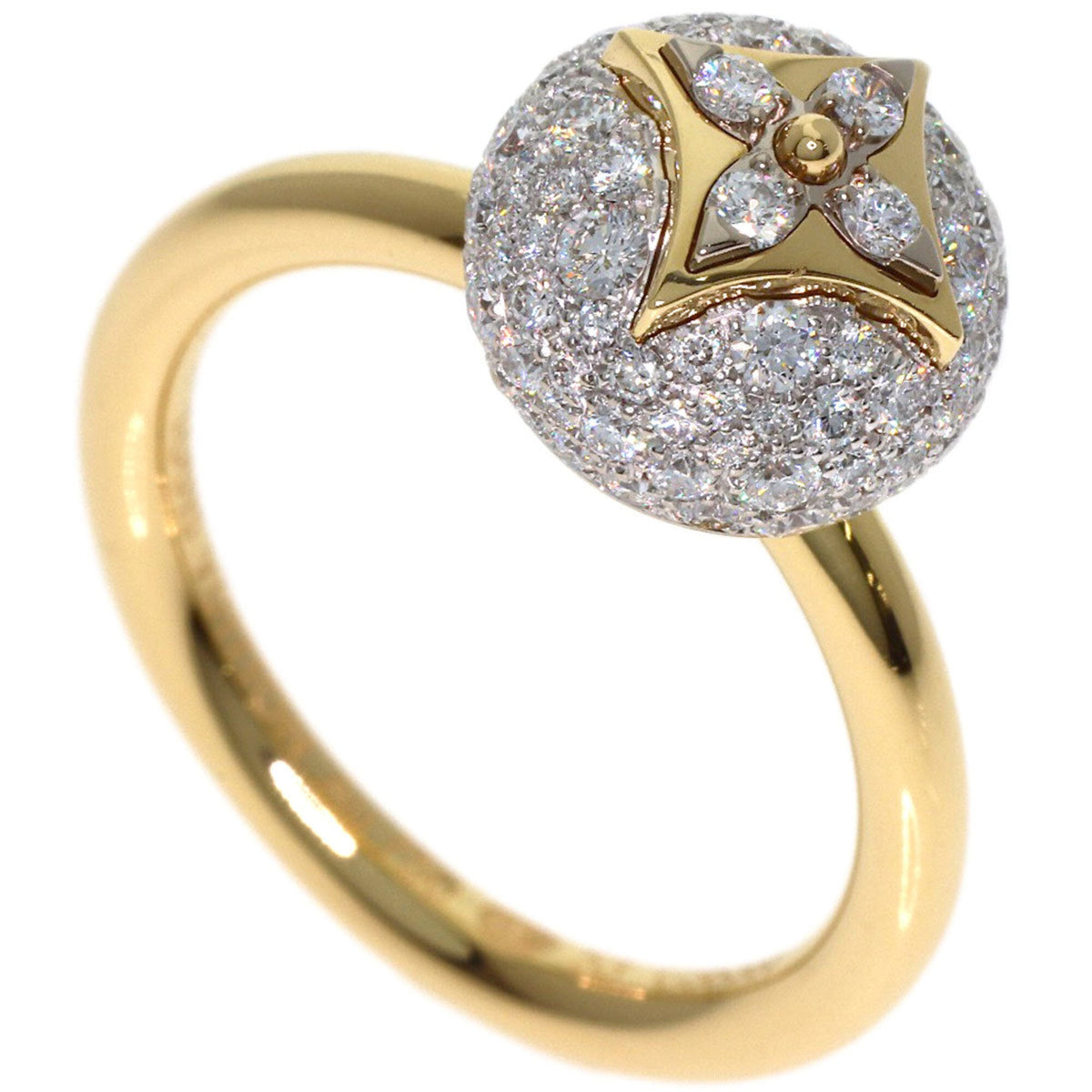 Louis Vuitton Band Ring 18K Yellow Gold and Diamond