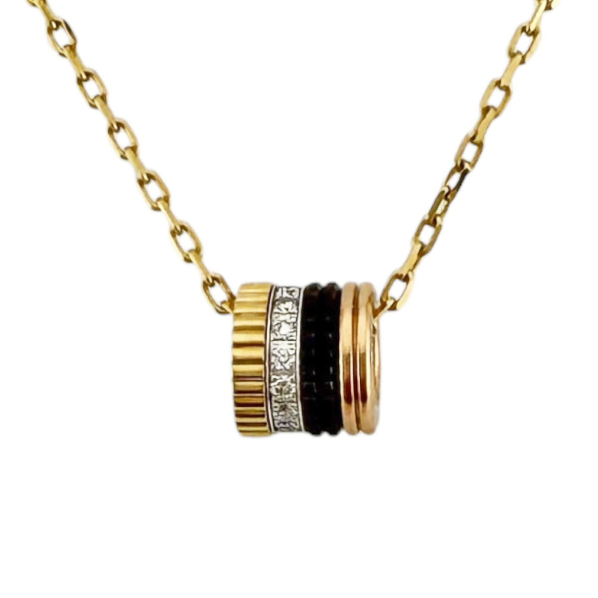 Boucheron Pendant Necklace 18K Rose Gold and 18K Yellow Gold