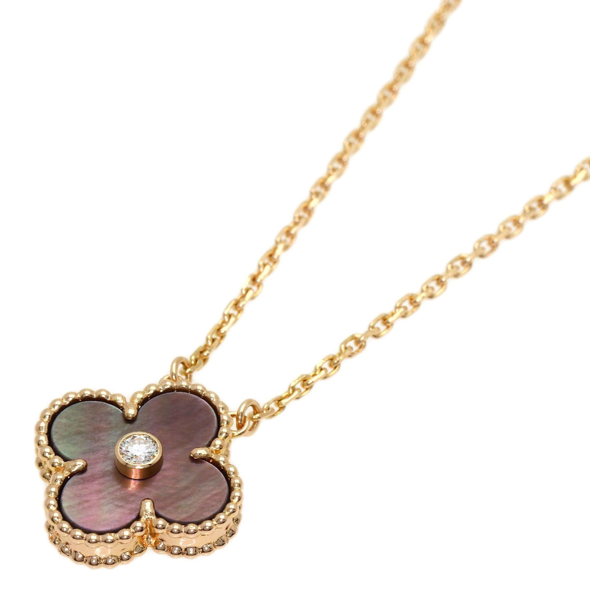 Van Cleef & Arpels Vintage Alhambra Pendant Necklace 18K Rose Gold
