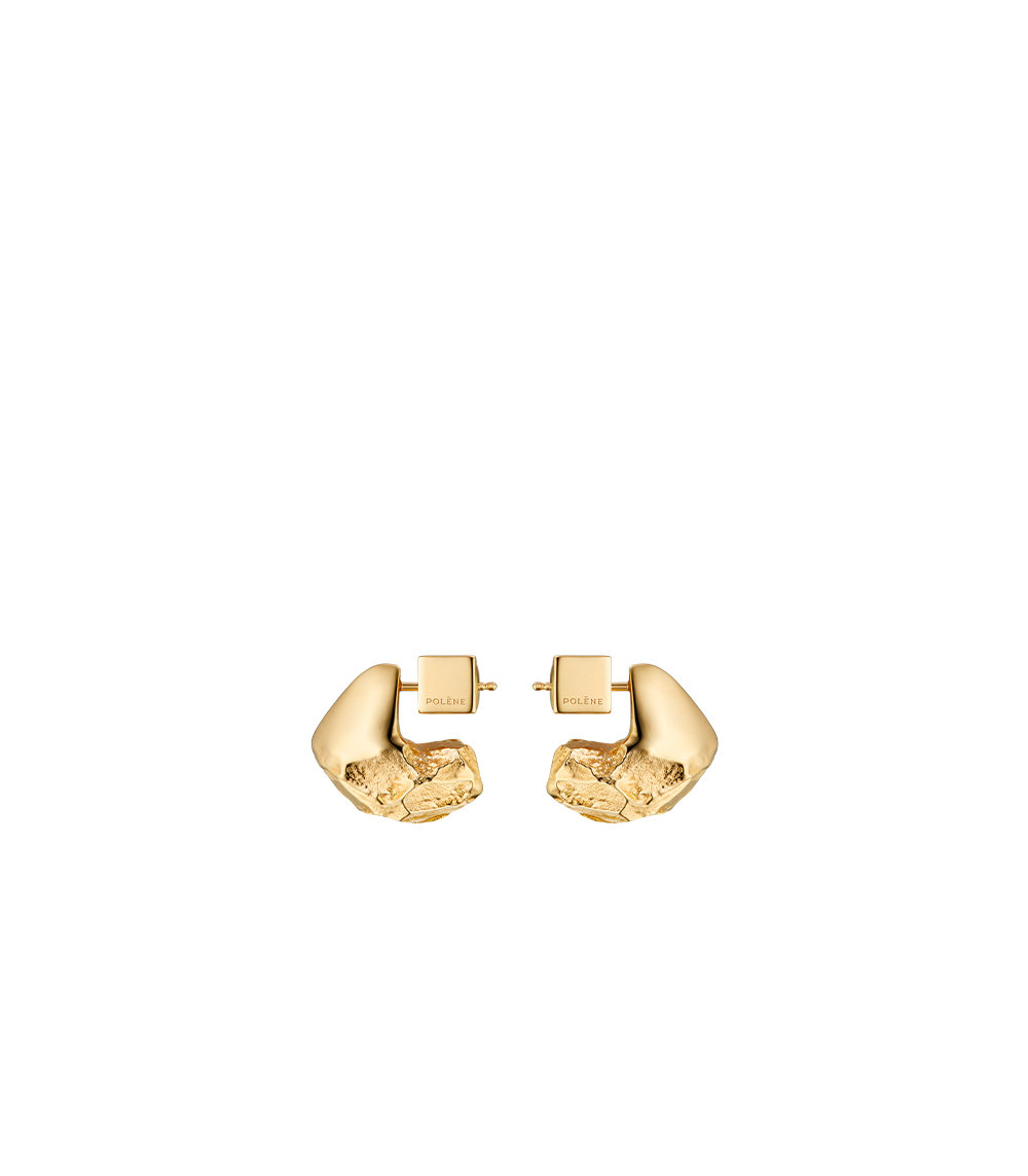 Polène Eroz Stud Earrings - 24 carat gold gilded
