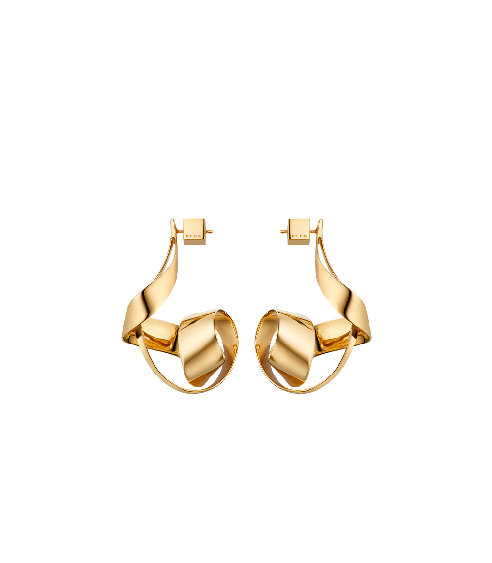 Polène Éole Spiral Earrings - 24 carat gold-gilded