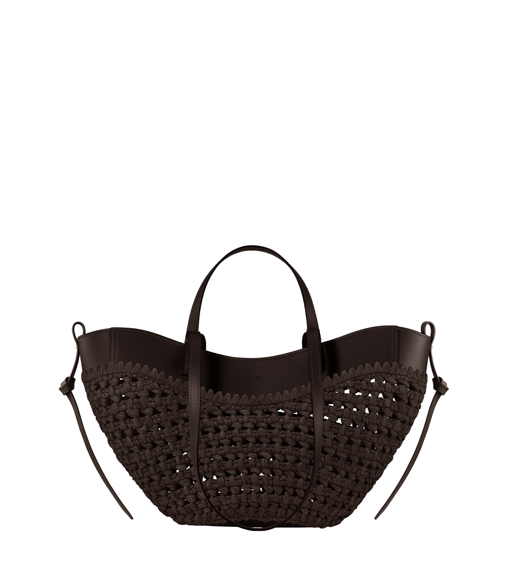 Polène Cyme Mini - Raffia Ebony