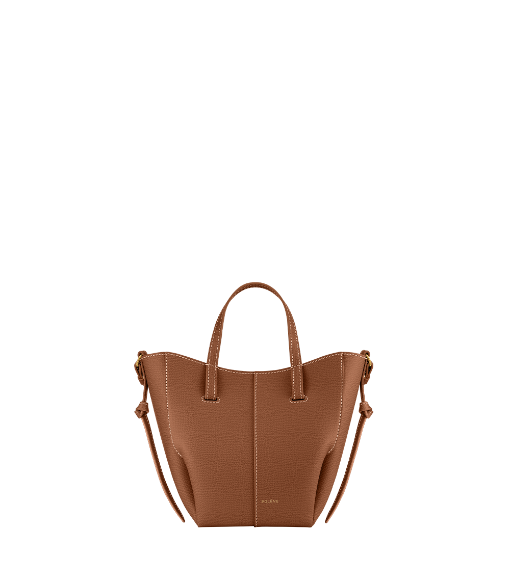 Polène Cyme Tote Nano - Textured Camel