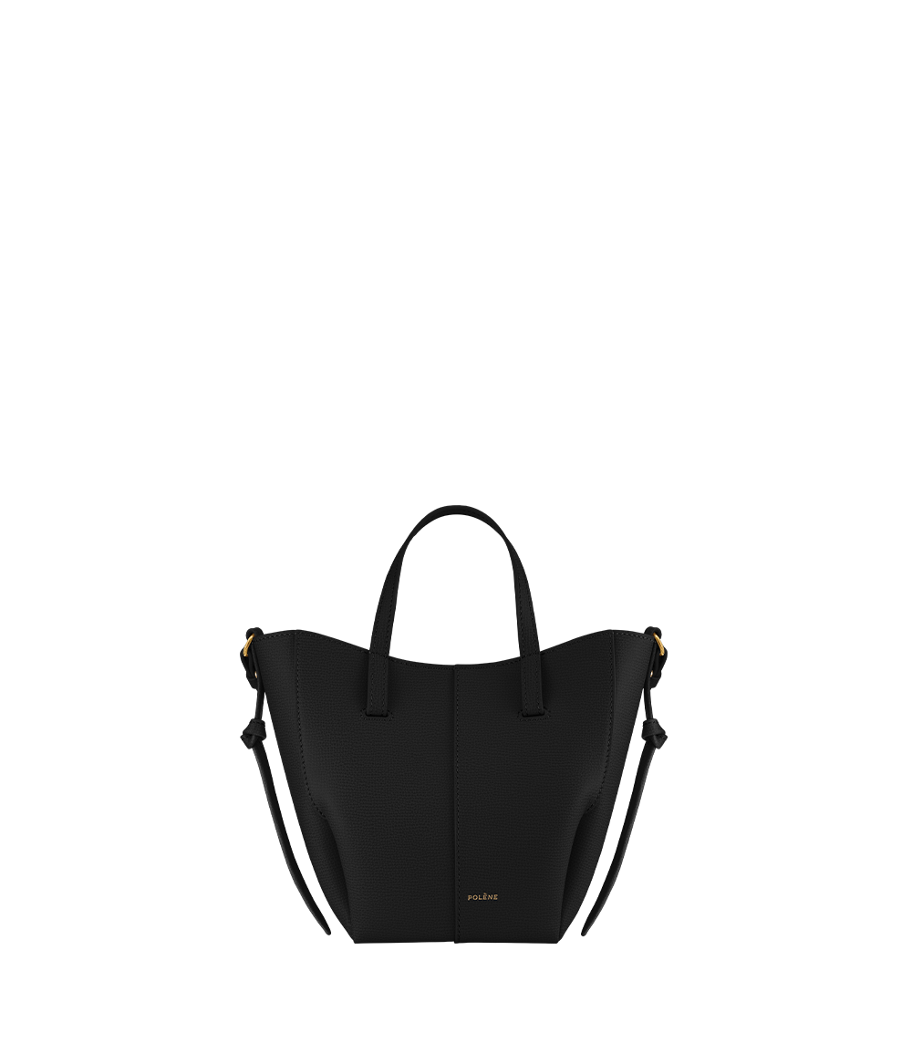 Polène Cyme Tote Nano - Textured Black