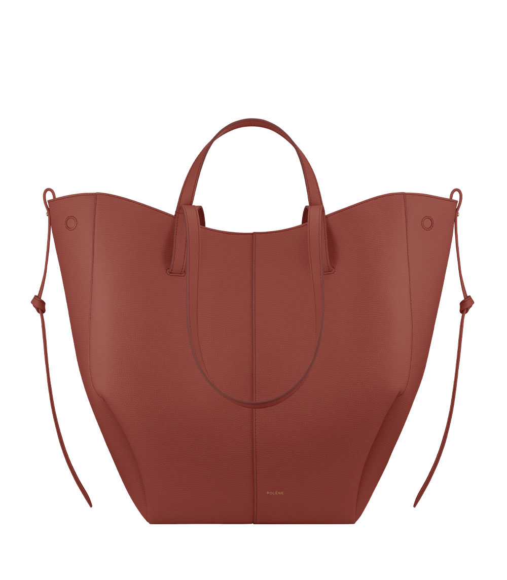 Polène Cyme Tote - Textured Terracotta