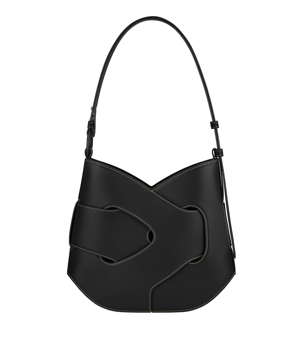 Polène Nodde Hobo - Smooth Black