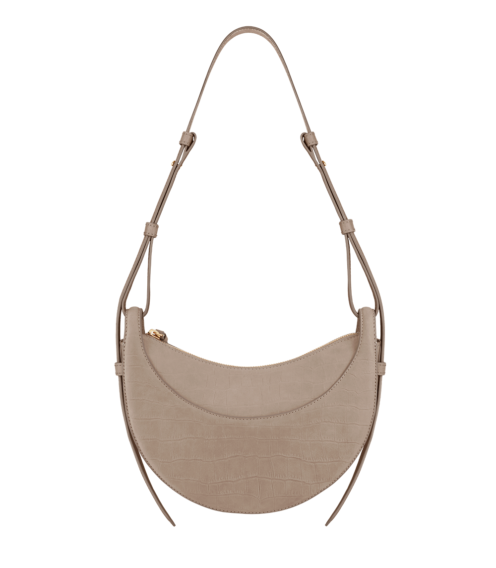 Polène Numéro Dix - Crocodile Nubuck Taupe