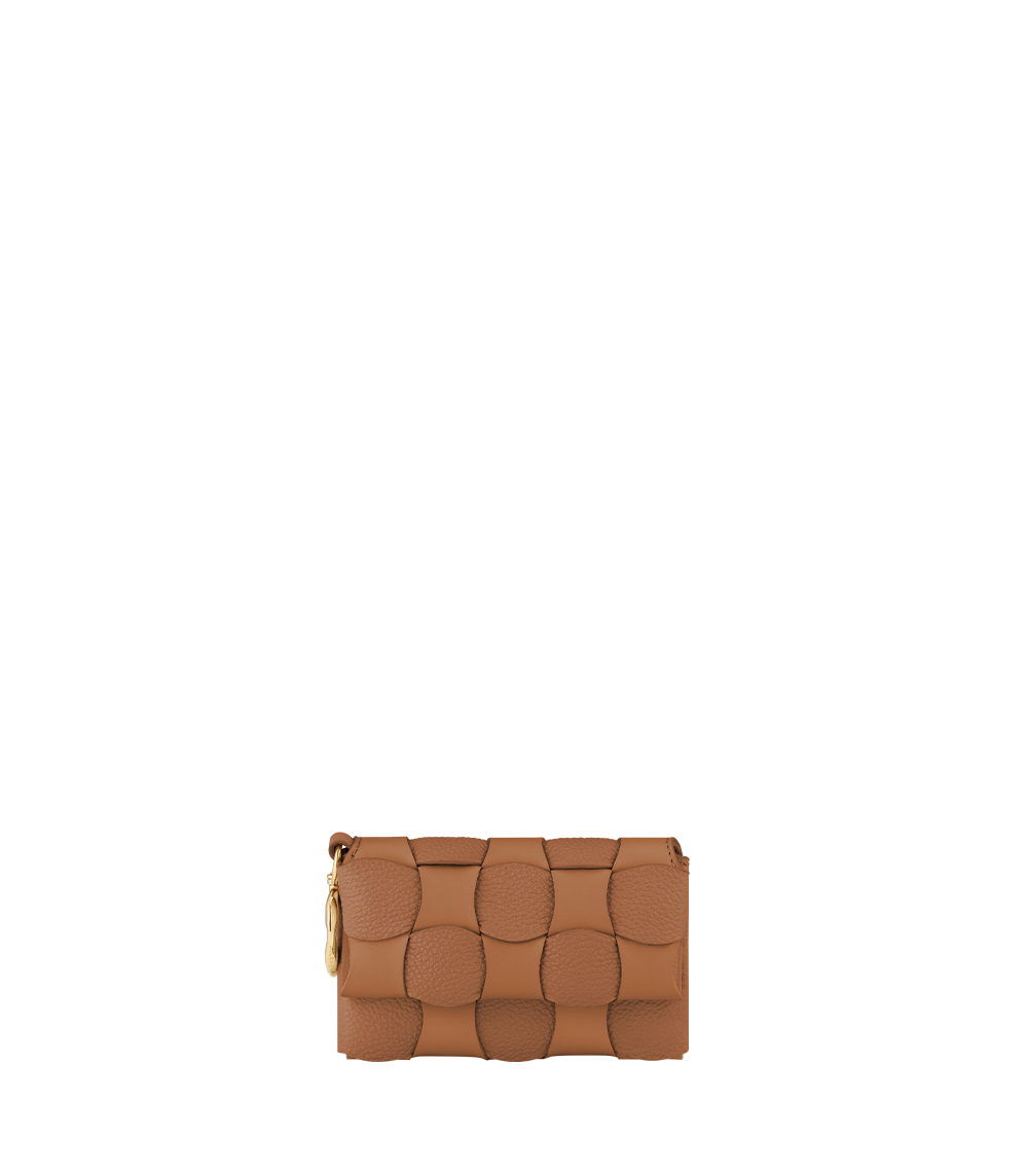 Polène Neiti Card Holder - Duo Camel