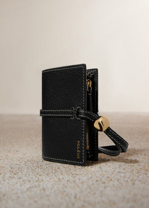 Polène Kayé Card Holder - Textured Black - view 2