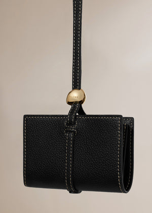 Polène Kayé Card Holder - Textured Black - view 3