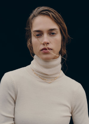 Polène Eroz Double Chain - 24 carat gold gilded - view 3