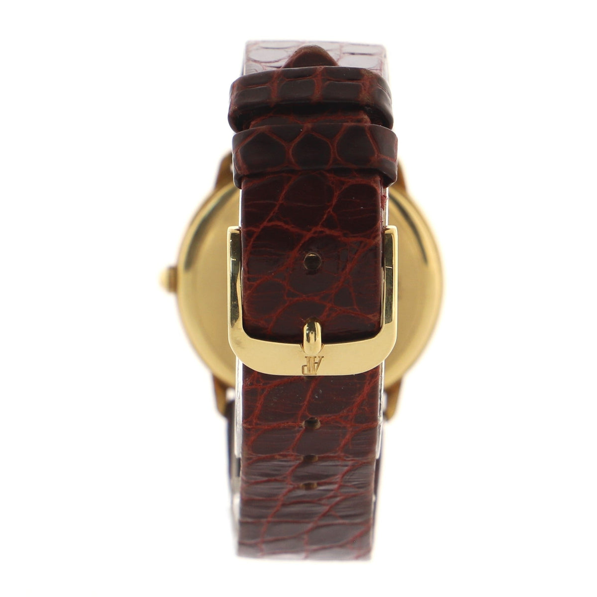 Classic Quartz Watch Yellow Gold and Alligator 31