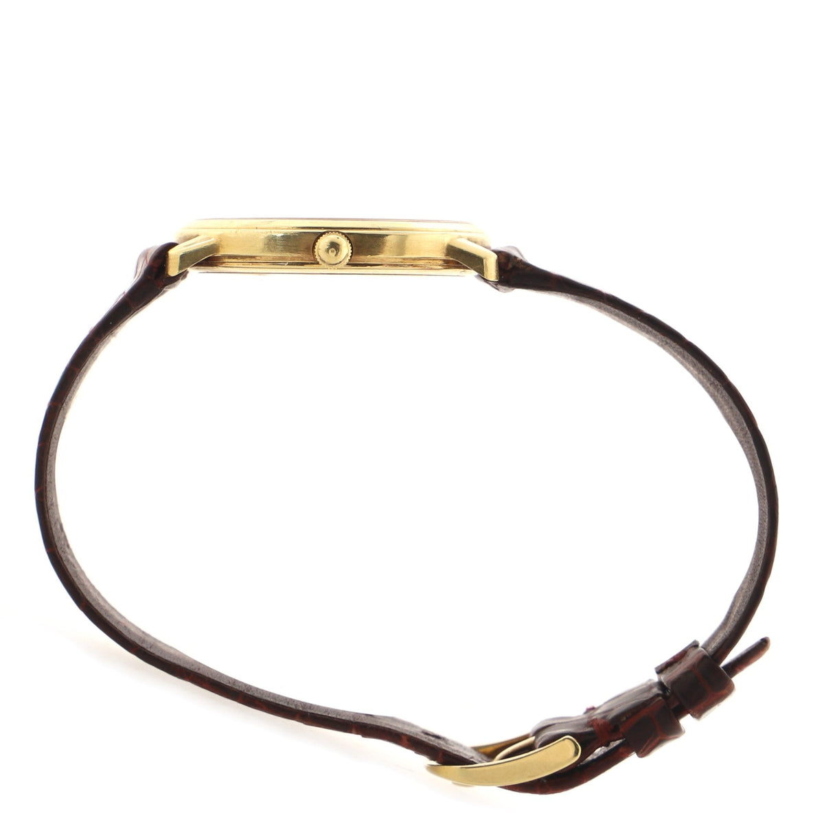 Classic Quartz Watch Yellow Gold and Alligator 31