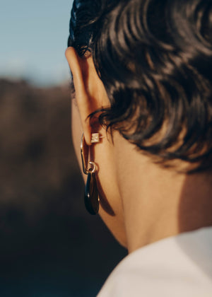 Polène Naé Earrings - Smoked glass - view 3
