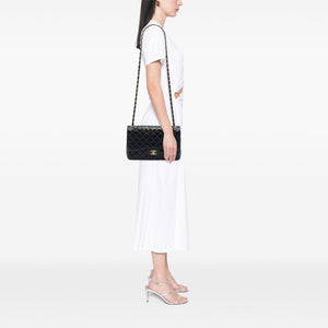 Chanel Classic Double Flap Bag Quilted Caviar Jumbo - view 6
