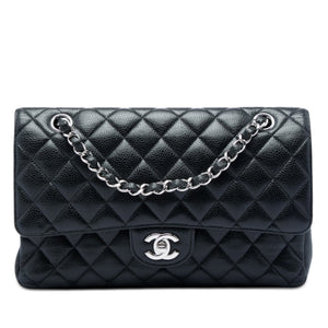 Chanel Classic Double Flap Bag Quilted Caviar Medium - view 1