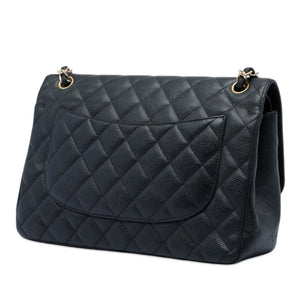 Chanel Classic Double Flap Bag Quilted Caviar Jumbo - view 2