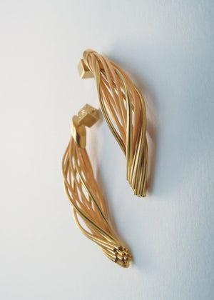 Polène Rozo Drop Earrings - Rattan - view 2