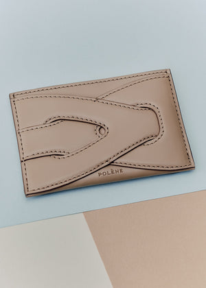 Polène Nodde Card Holder - Taupe - view 2