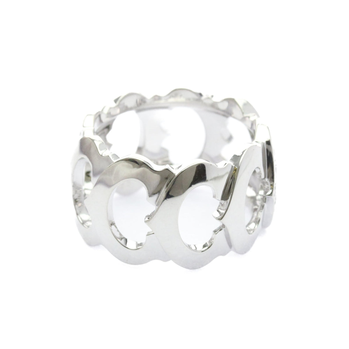 Cartier Band Ring 18K White Gold With Diamond – view 4