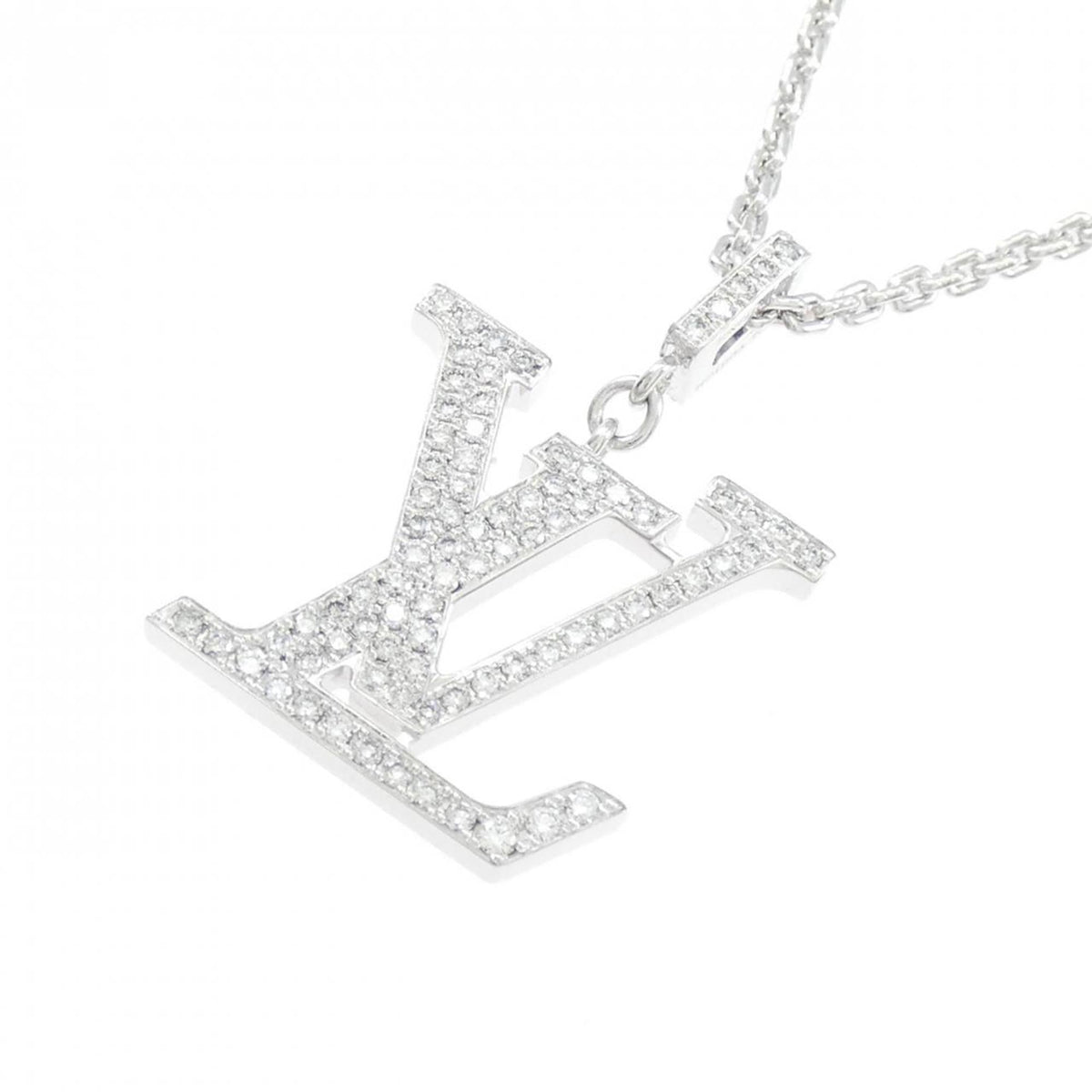 Pendant Necklace 18K White Gold with Diamond