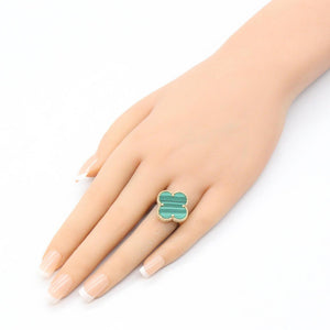 Van Cleef & Arpels Alhambra Ring 18K Yellow Gold and Malachite - view 8