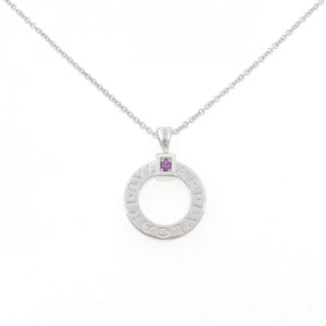 Bvlgari Pendant Necklace 18K White Gold with Sapphire - view 1