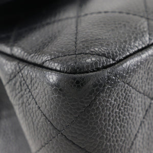 Chanel Classic Double Flap Bag Quilted Caviar Jumbo - view 4