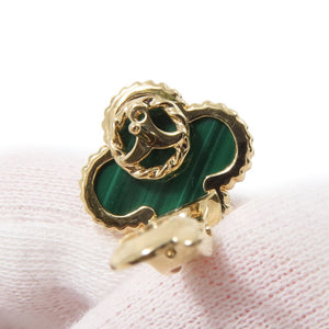 Van Cleef & Arpels Alhambra Earrings 18K Yellow Gold and Malachite 18K Yellow Gold - view 6