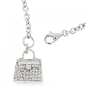 Hermes Kelly Bracelet 18K White Gold With Diamond - view 4
