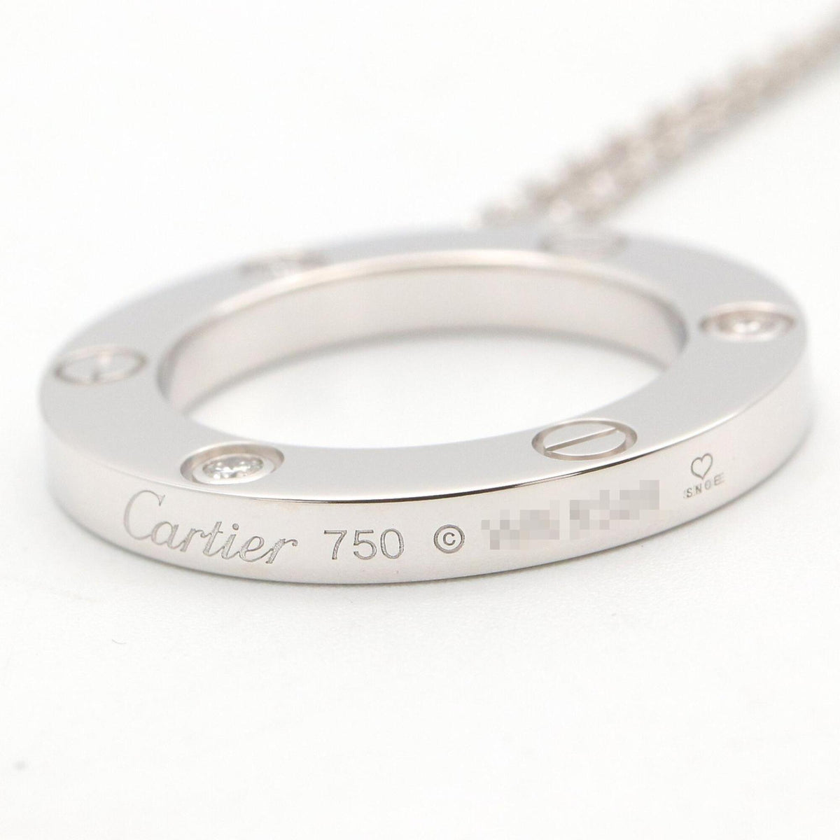 Cartier Pendant Necklace 18K White Gold with Diamond – view 3