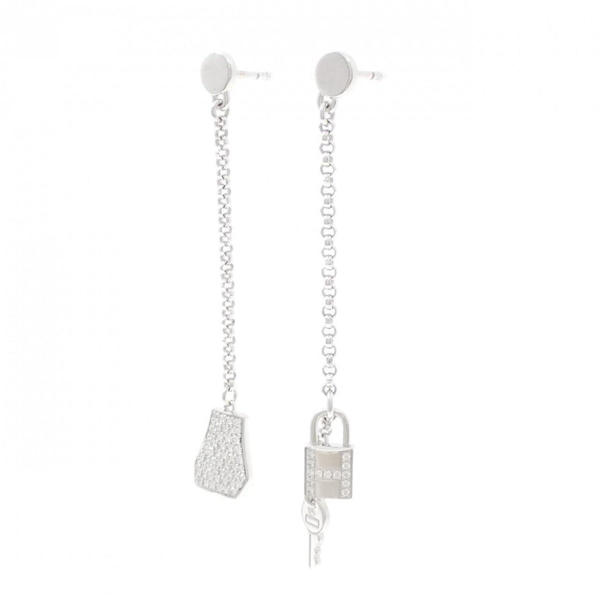 Kelly Earrings 18K White Gold with Diamond 18K White Gold