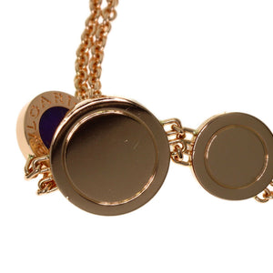 Bvlgari Pendant Necklace 18K Rose Gold with Malachite Shell and Sugilite - view 7