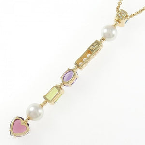 Bvlgari Pendant Necklace 18K Yellow Gold with Amethyst and Diamond and Pearl and Peridot and Topaz and Tourmaline - view 4