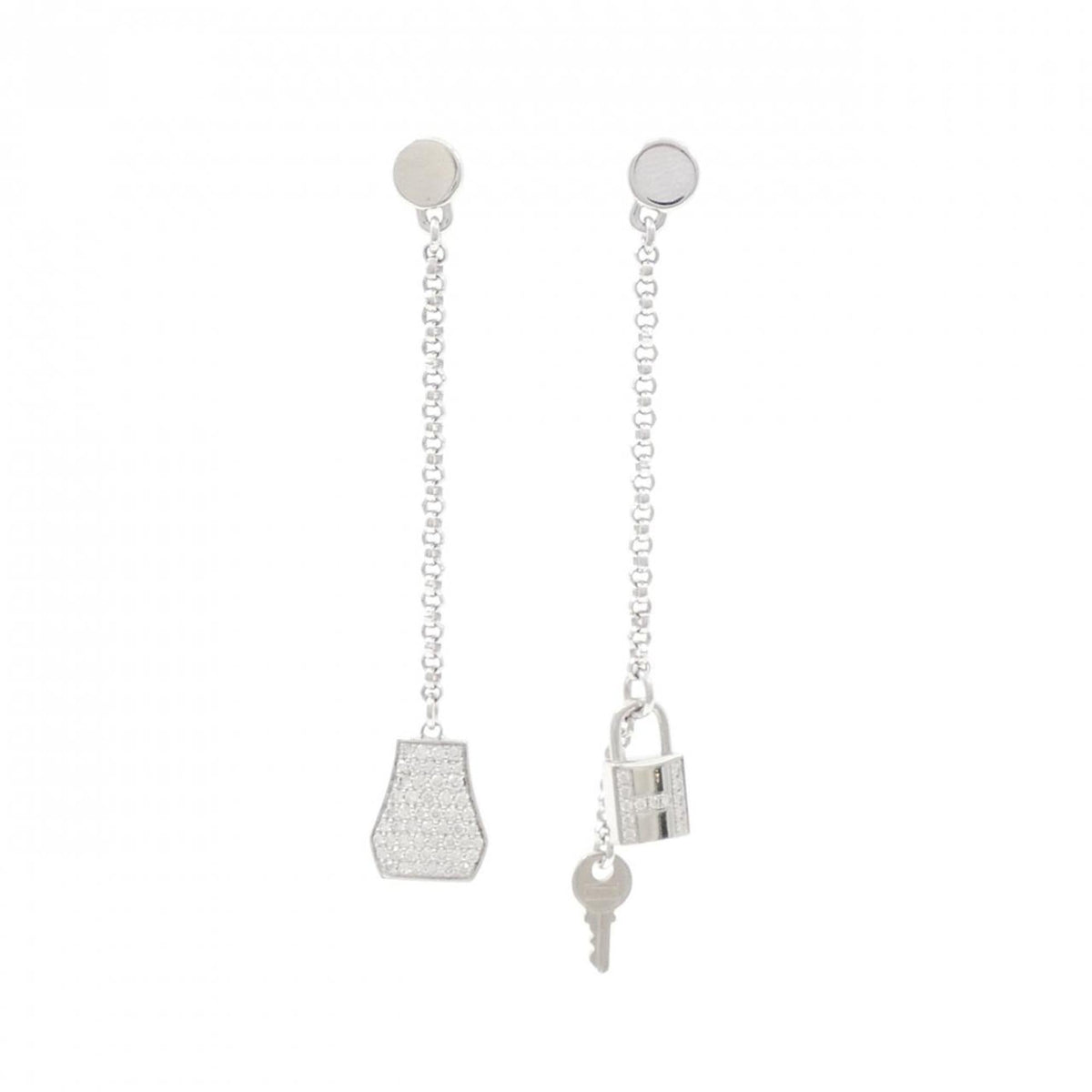 Kelly Earrings 18K White Gold with Diamond 18K White Gold