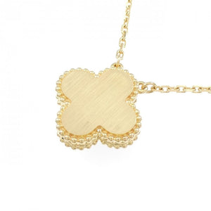 Van Cleef & Arpels Vintage Alhambra Pendant Necklace 18K Yellow Gold - view 4