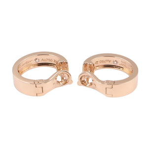 Cartier Love Hoop Earrings 18K Rose Gold with Diamond 18K Rose Gold - view 2