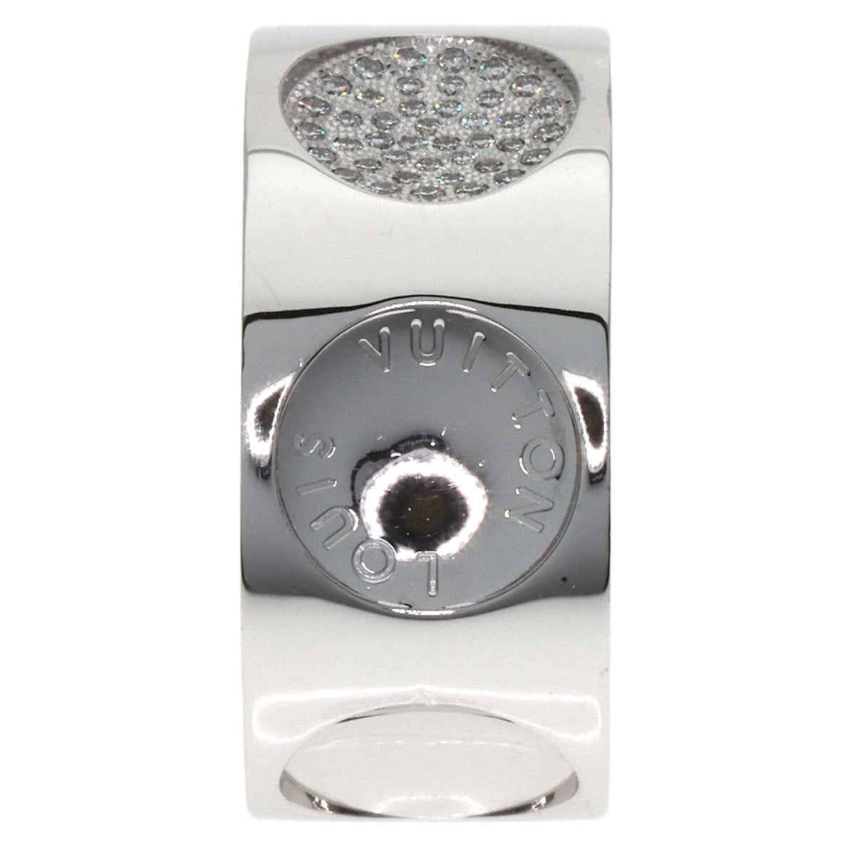 Louis Vuitton Band Ring 18K White Gold with Diamond – view 3