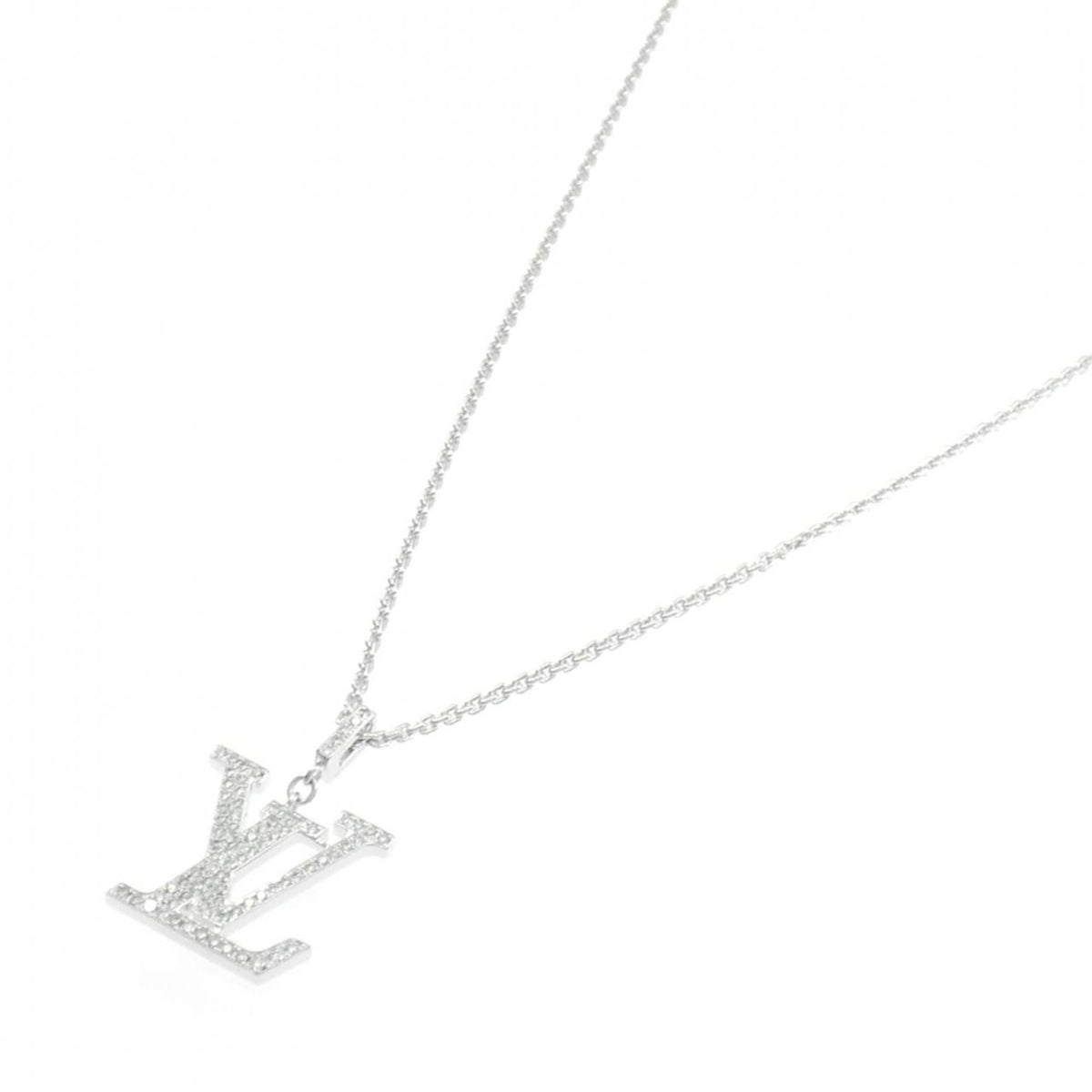 Pendant Necklace 18K White Gold with Diamond