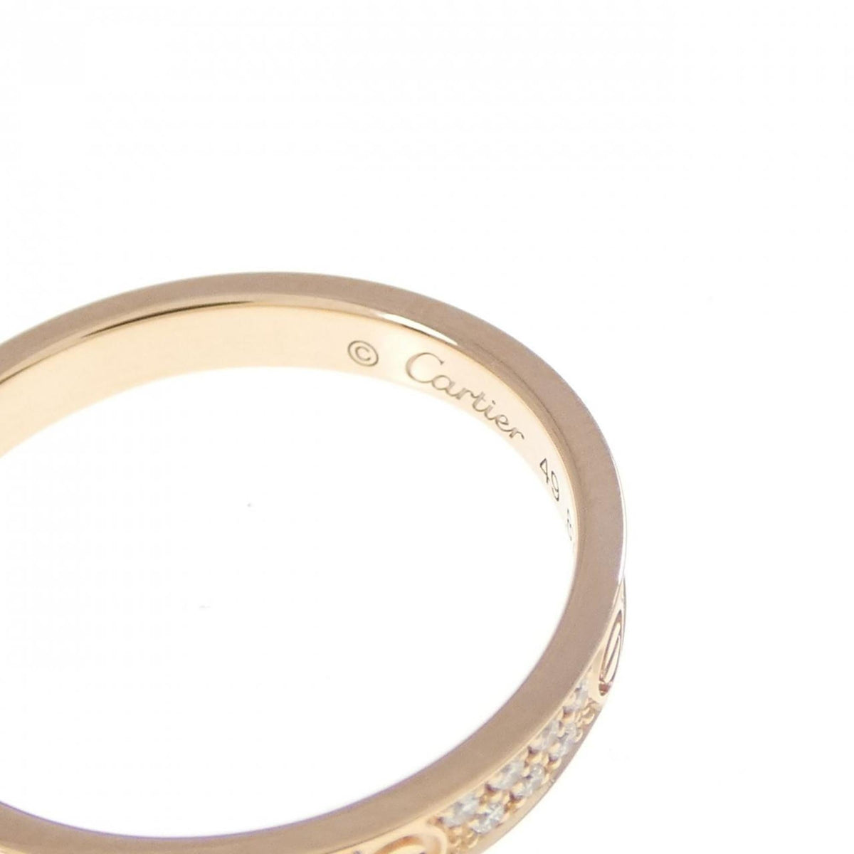 Cartier Love Ring 18K Rose Gold and Diamond Small – view 3