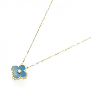 Van Cleef & Arpels Vintage Alhambra Pendant Necklace 18K Yellow Gold - view 2