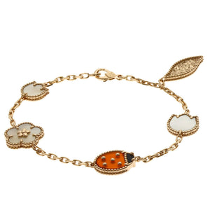 Van Cleef & Arpels Bracelet 18K Rose Gold With Carnelian Onyx And Shell - view 1