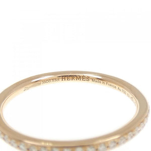 Hermes Petit Jetée Ring 18K Rose Gold With Diamond - view 4
