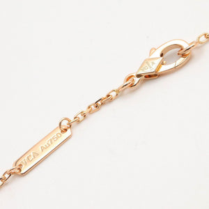 Van Cleef & Arpels Vintage Alhambra Pendant Necklace 18K Rose Gold and Tiger's Eye - view 3