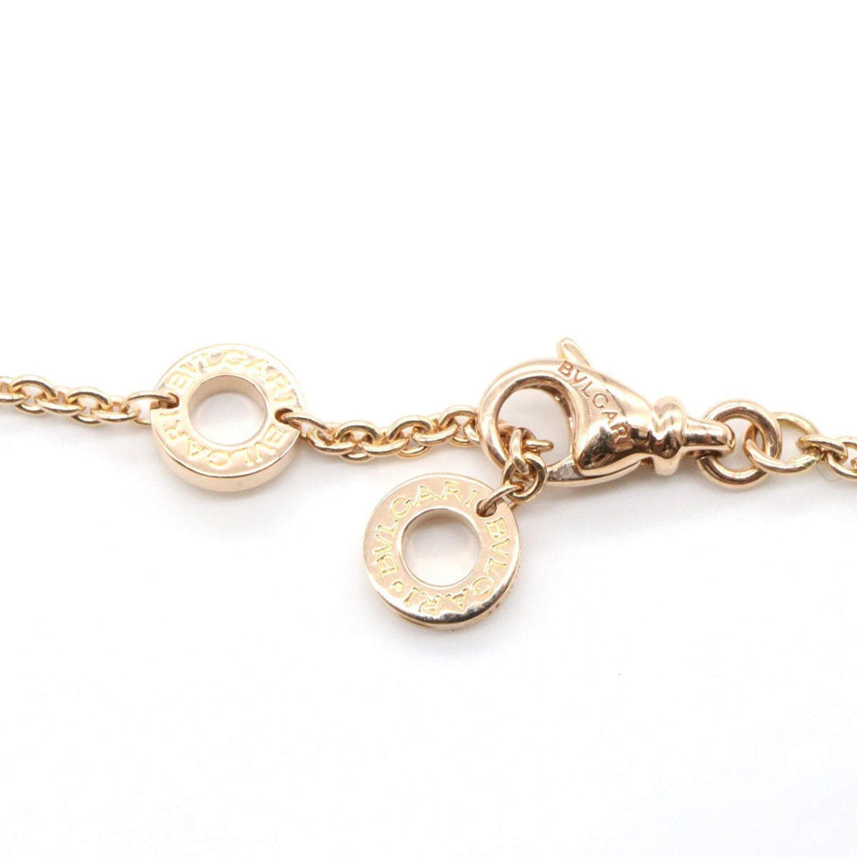 Pendant Necklace 18K Rose Gold with Diamond and Onyx