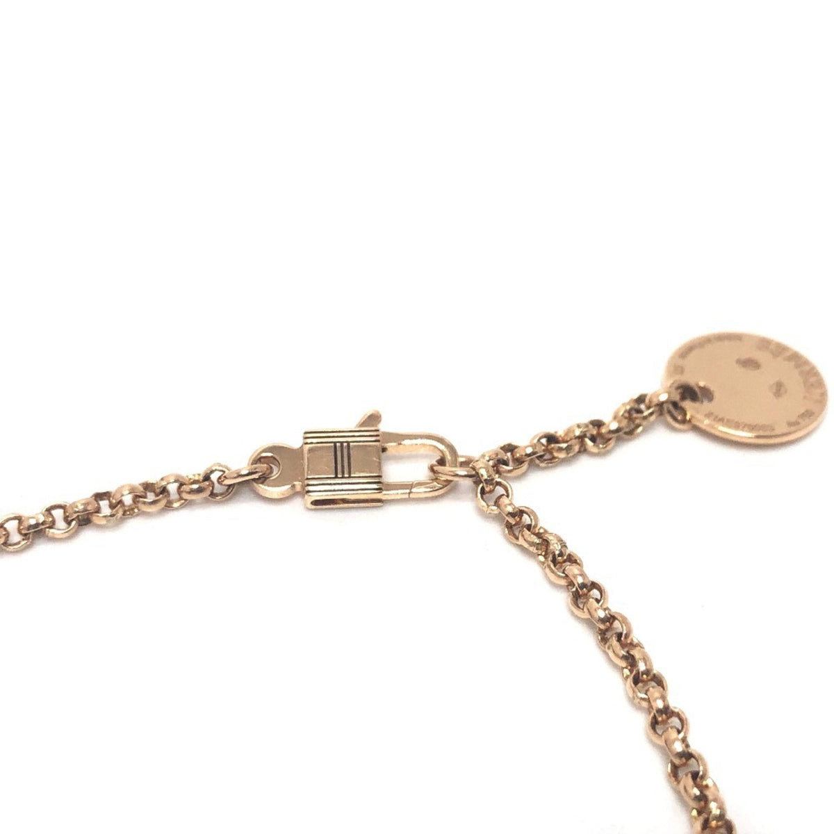 Kelly Crochet Chain Bracelet 18K Rose Gold with Diamond